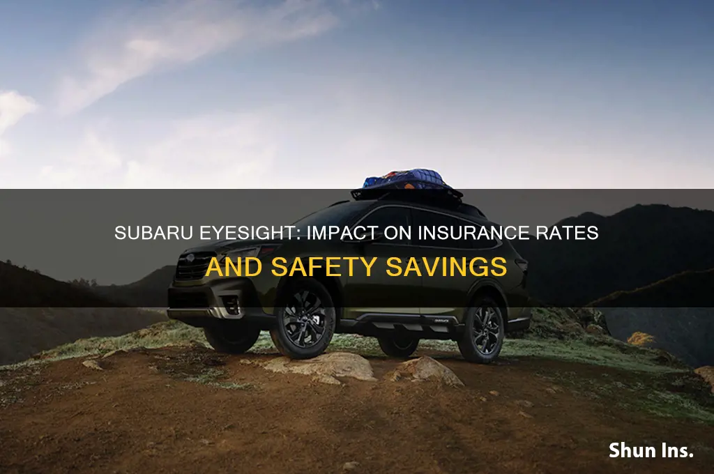 does subaru eyesight help insurance
