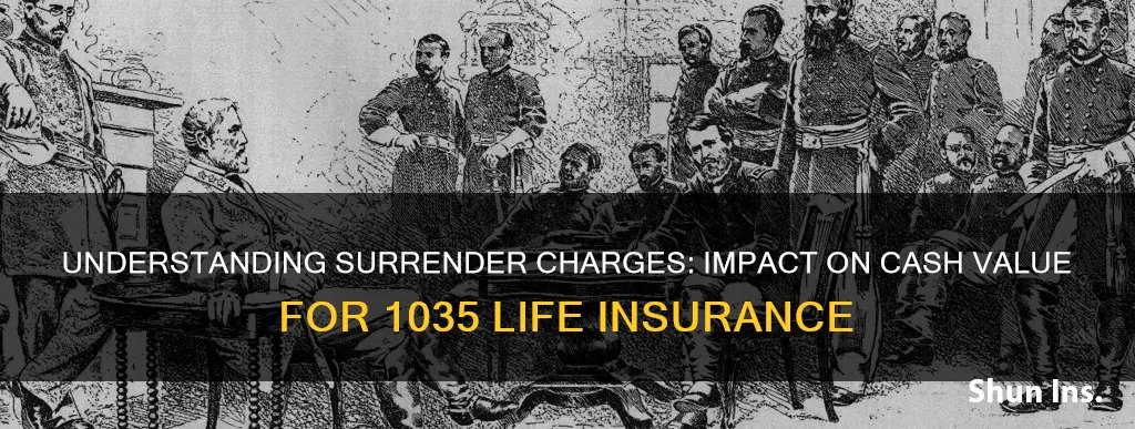 does surrender charge reduce cash value for 1035 life insurance