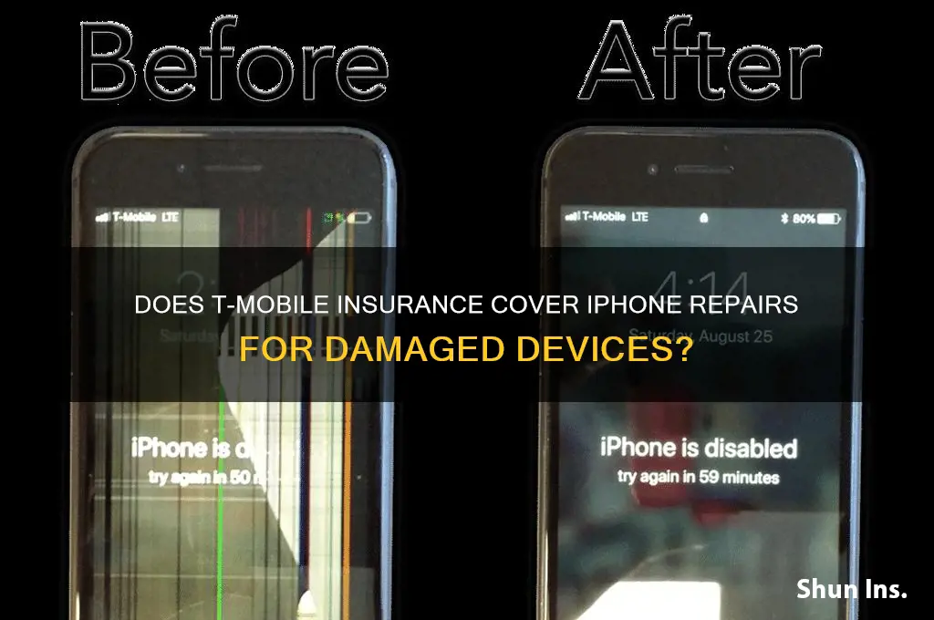 does t-mobile insurance fix iphone damaged