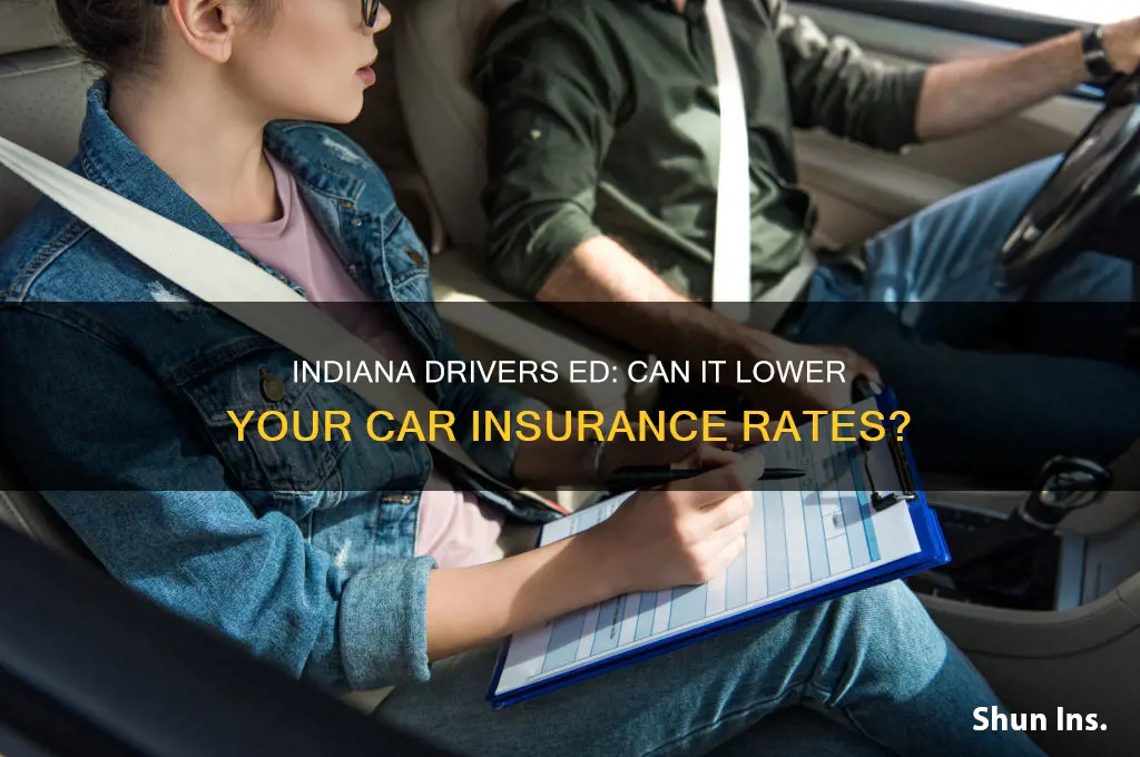 does taking drivers ed reduce insurance indiana