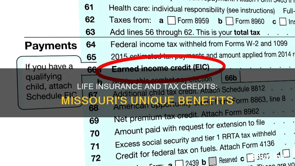 does tax credit in mo count term life insurance