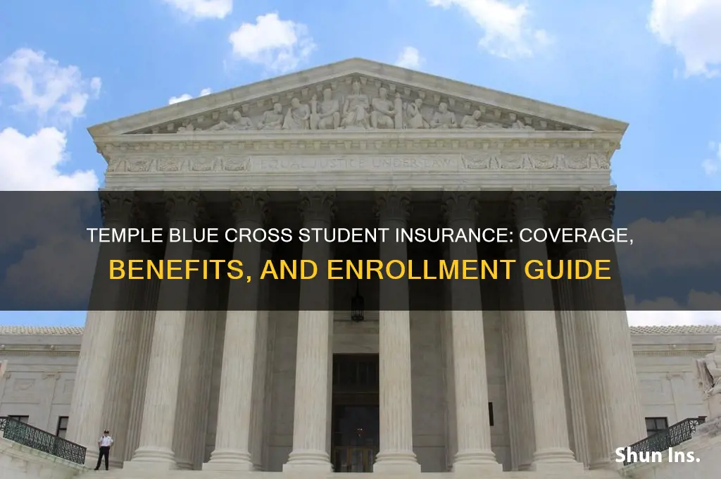 does temple blue cross student insurance