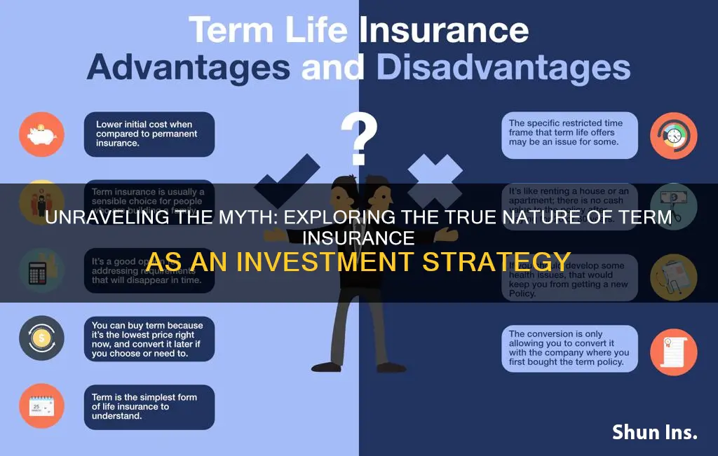 does term insurance has value as an investment