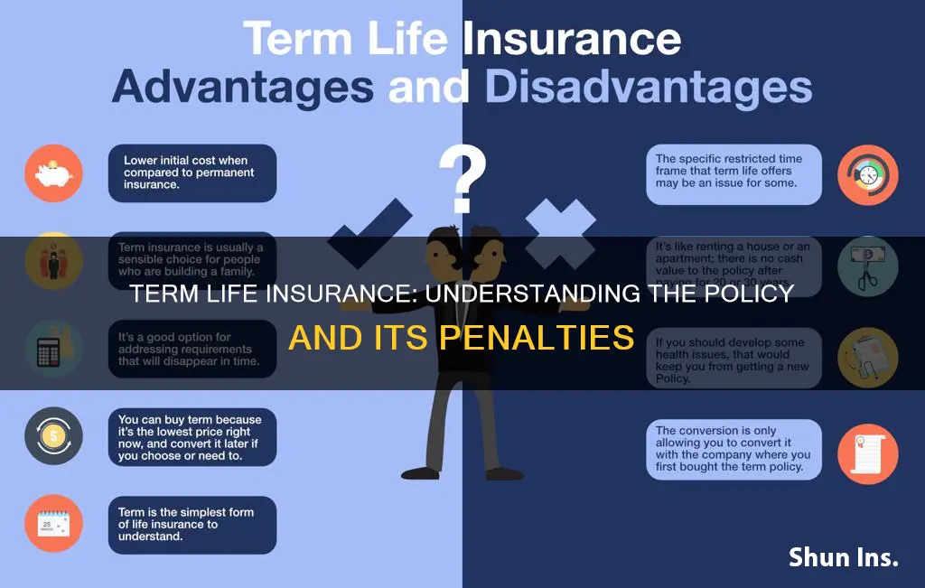 does term life insurance has penalty