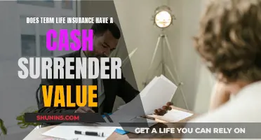 Term Life Insurance: Cash Surrender Value Explained