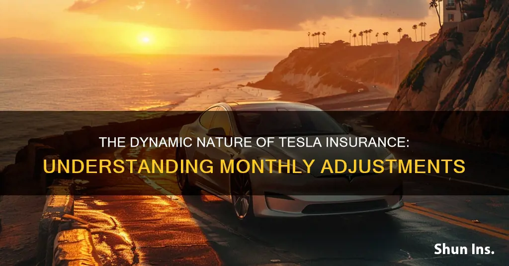 does tesla insurance change monthly