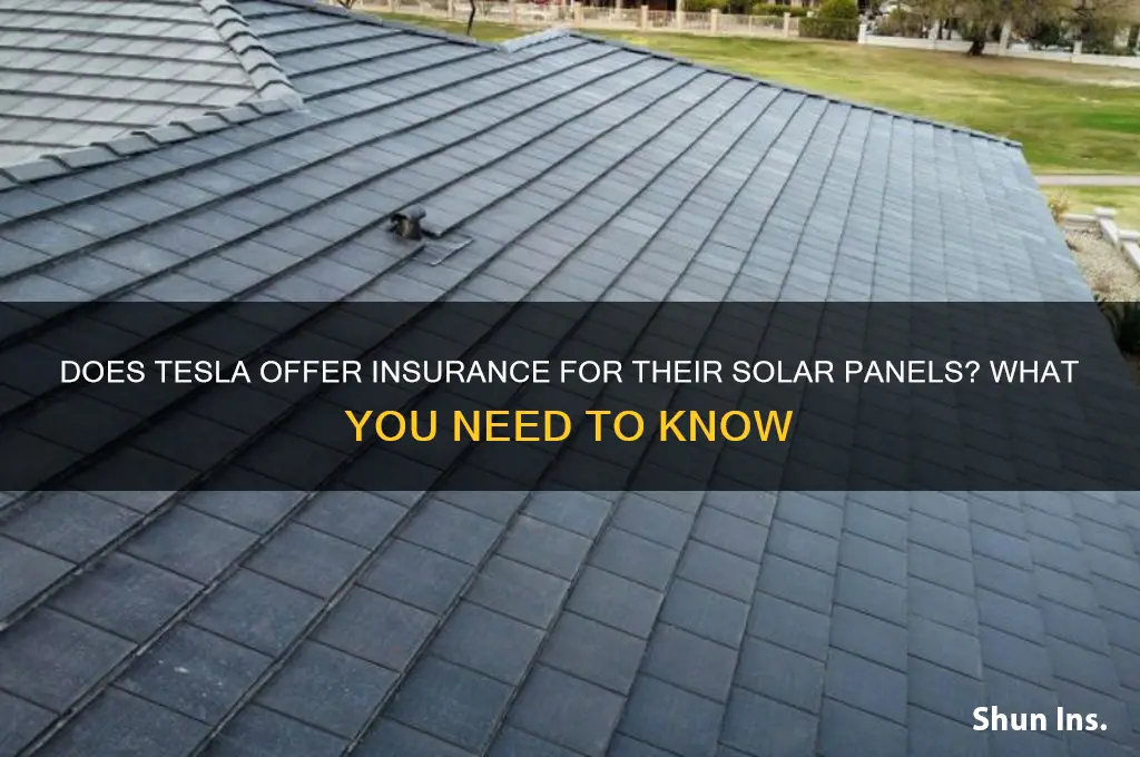 does tesla insure their solar panels