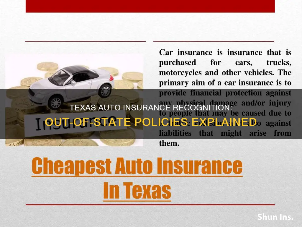 does texas honor auto insurance from other states