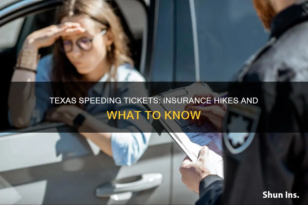 does texas insurance go up for speeding ticket