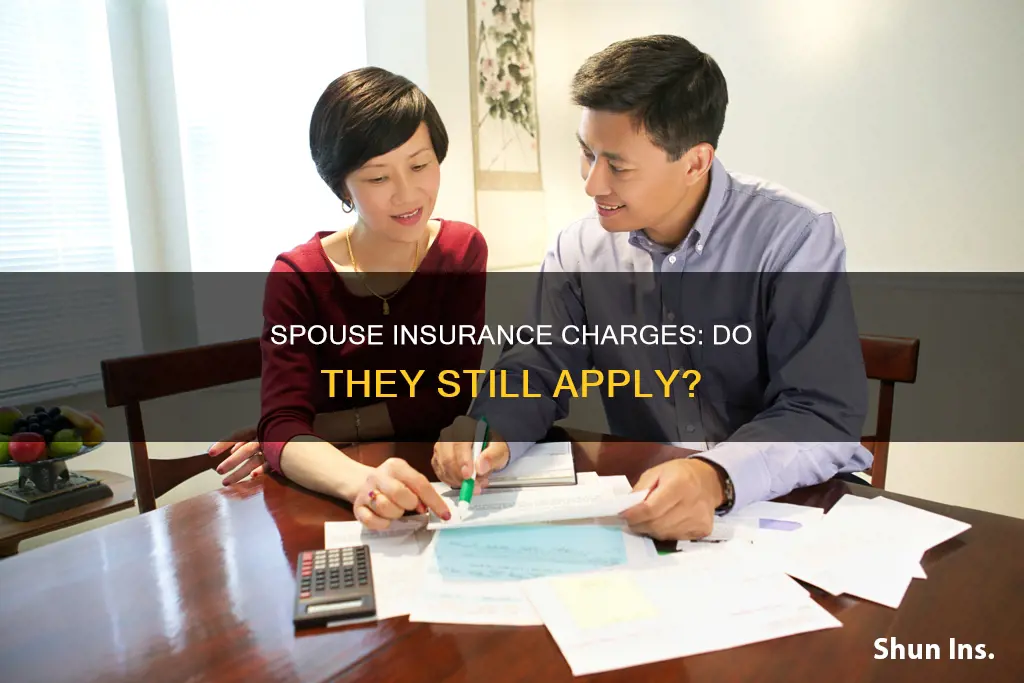 does tge 50 spouse charge for insurance charge still apply