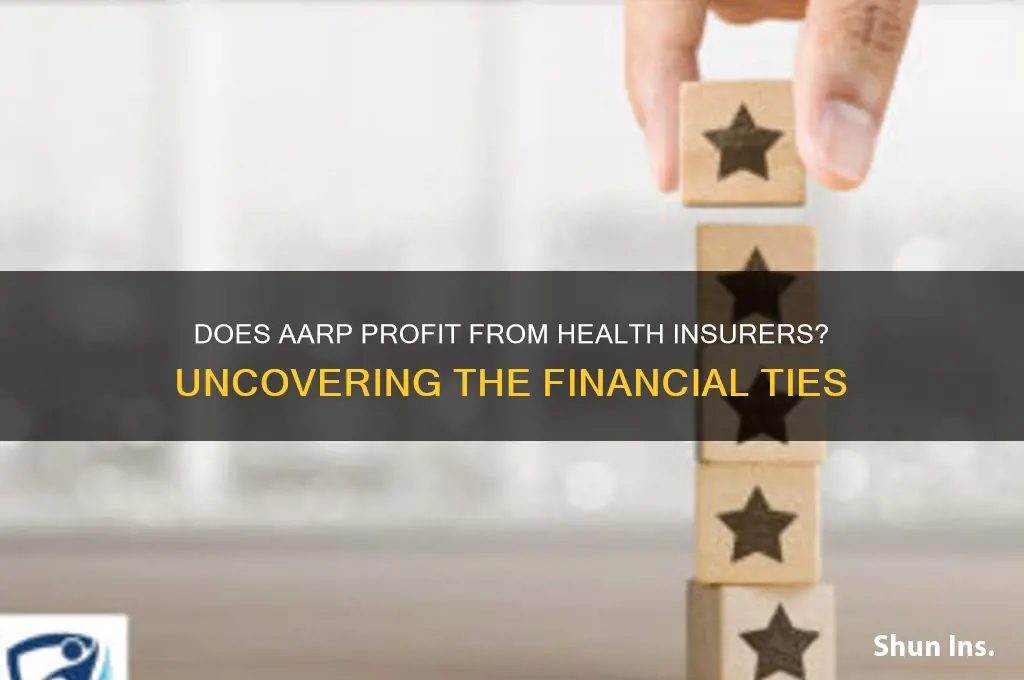 does the aarp make money from health insurers