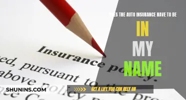 Auto Insurance Policy: Whose Name Matters?