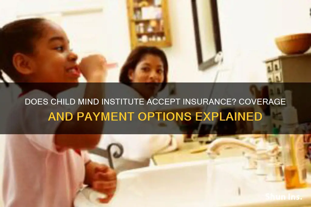 does the child mind institute acceppt insurance