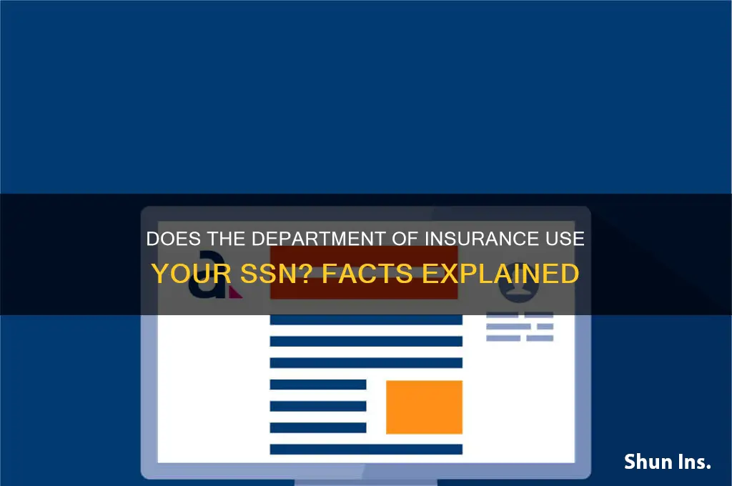 does the department of insurance run your ssn