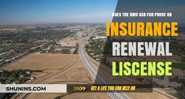 DMV Insurance Renewal: Proof Required for License Update?