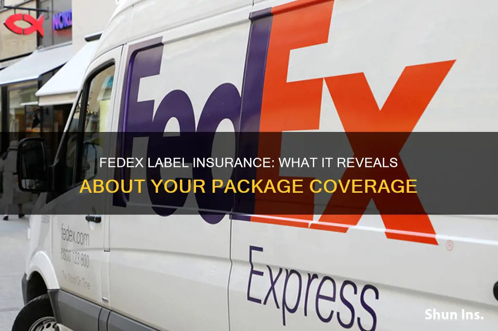 does the fedex label tell you if you are insured