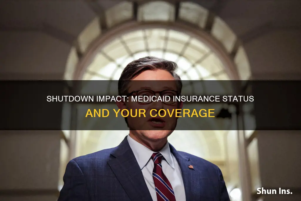 does the government shutdown affect medicaid insurance