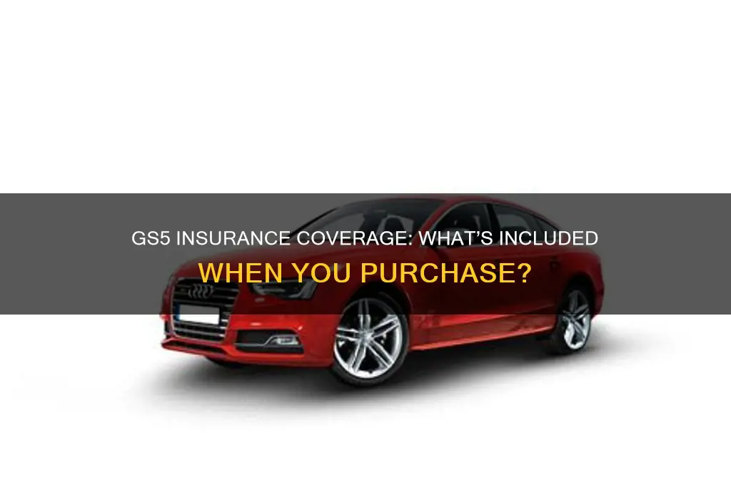 does the gs5 come with insurance