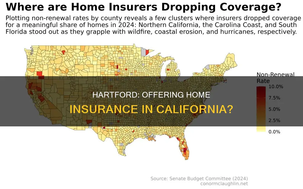 does the hartford offer homeowners insurance in California