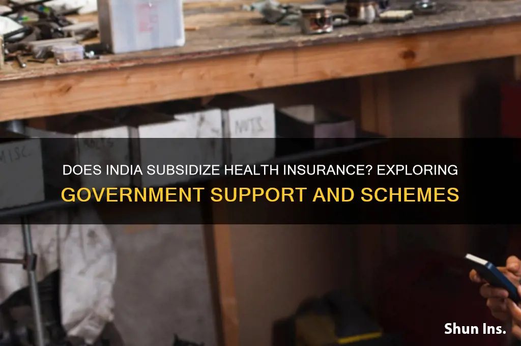 does the indian government subsidize health insurance