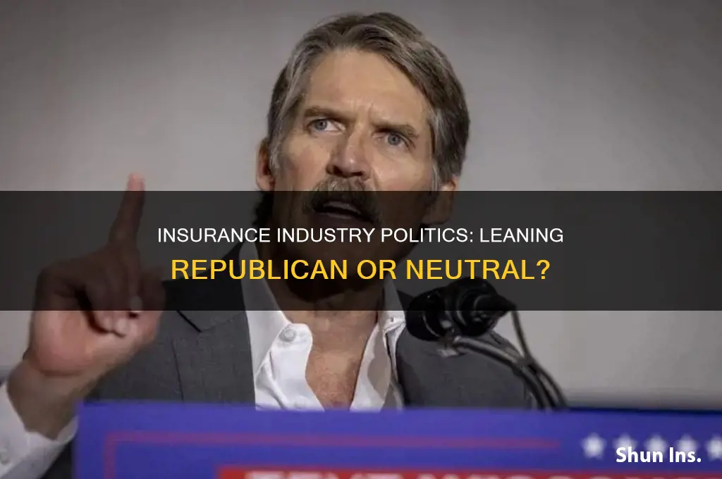 does the insurance industry lean republican