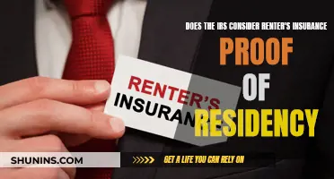 Renter's Insurance: Proof of Residency for IRS?