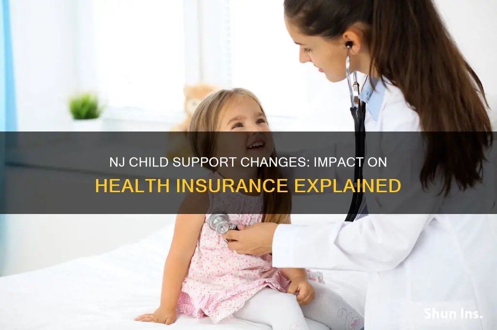 does the new nj child support affect health insurance
