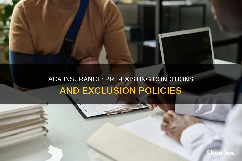 does the pre-existing condition exclusion only apply tp aca insurance
