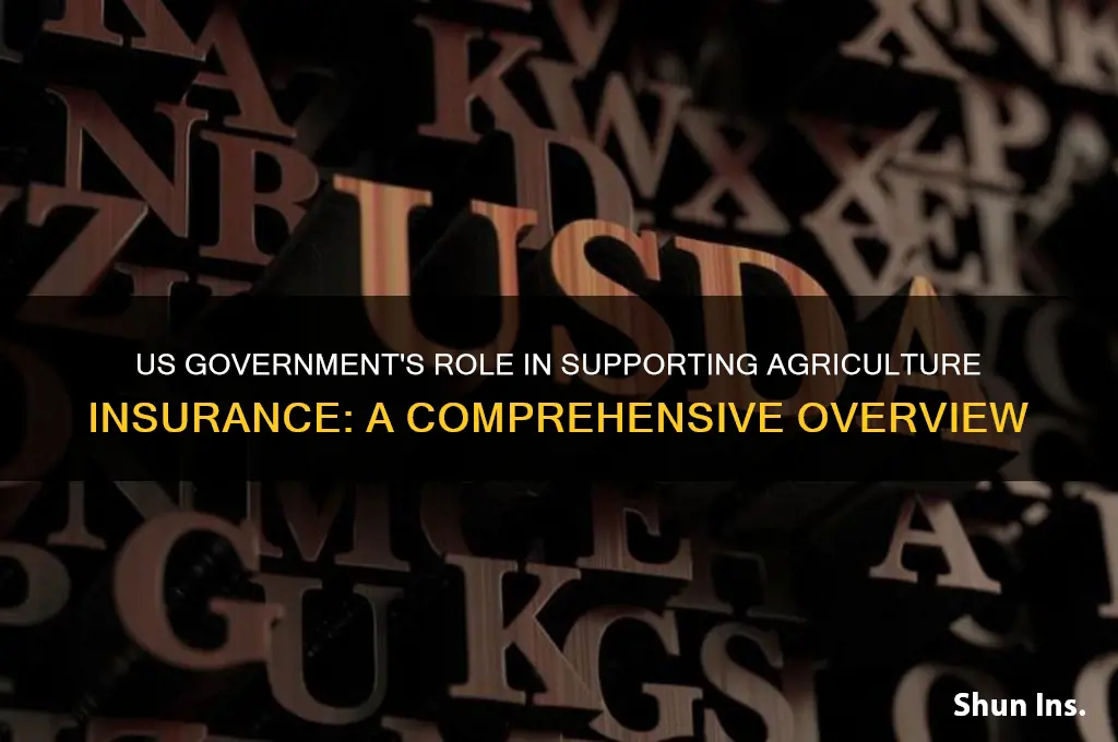 does the us government support agriculture insurance
