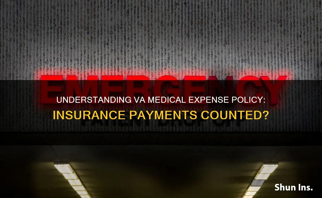 does the va count health insurance payments as medical expenses