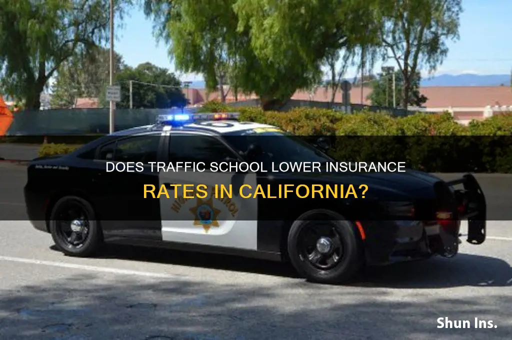 does traffic school help insurance california