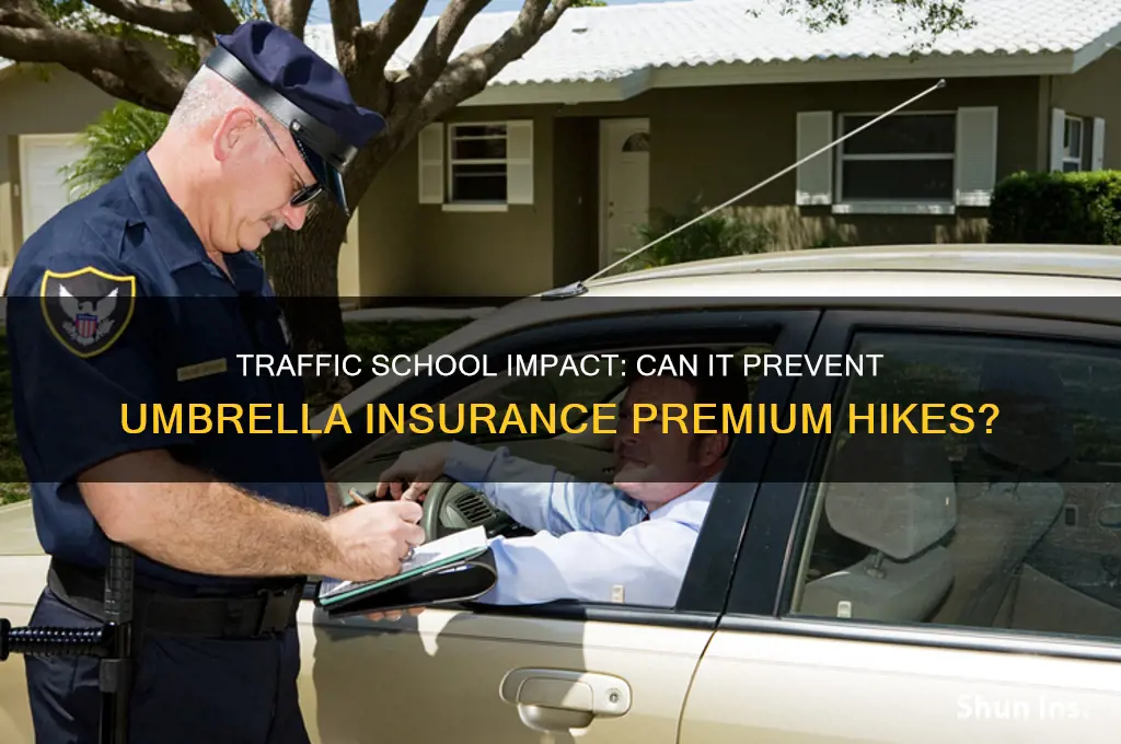 does traffic school prevent umbrella insurance increase