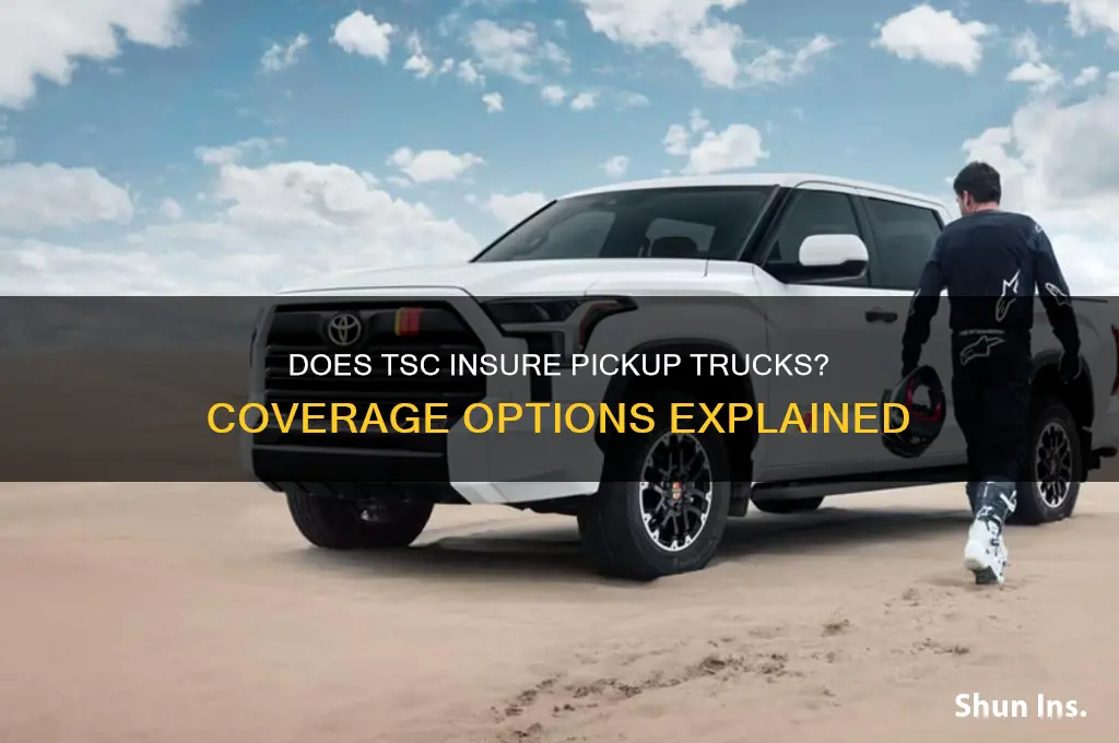 does tsc insure pickup trucks