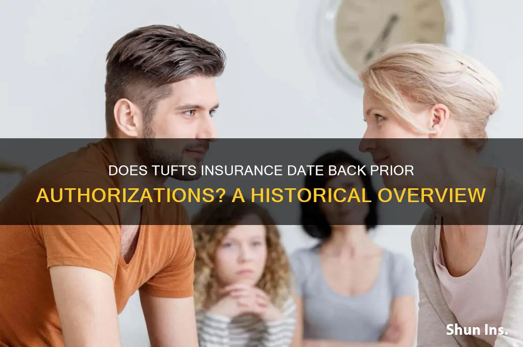 does tufts insurance date back prior auths