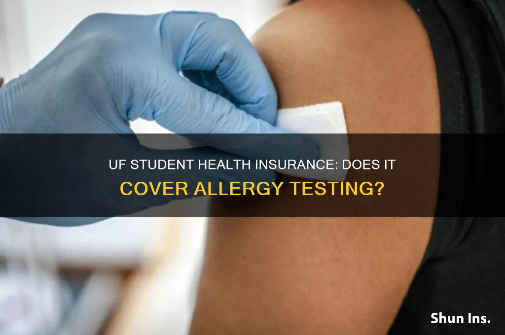 does uf student health insurance cover allergy testing