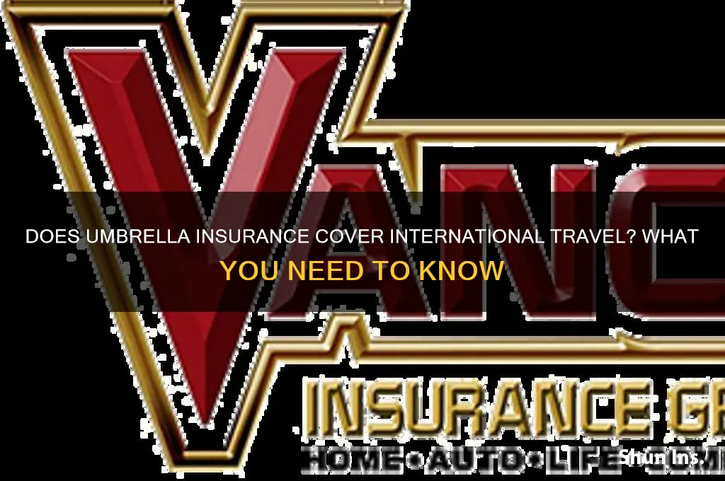 does umbrella insurance extend international