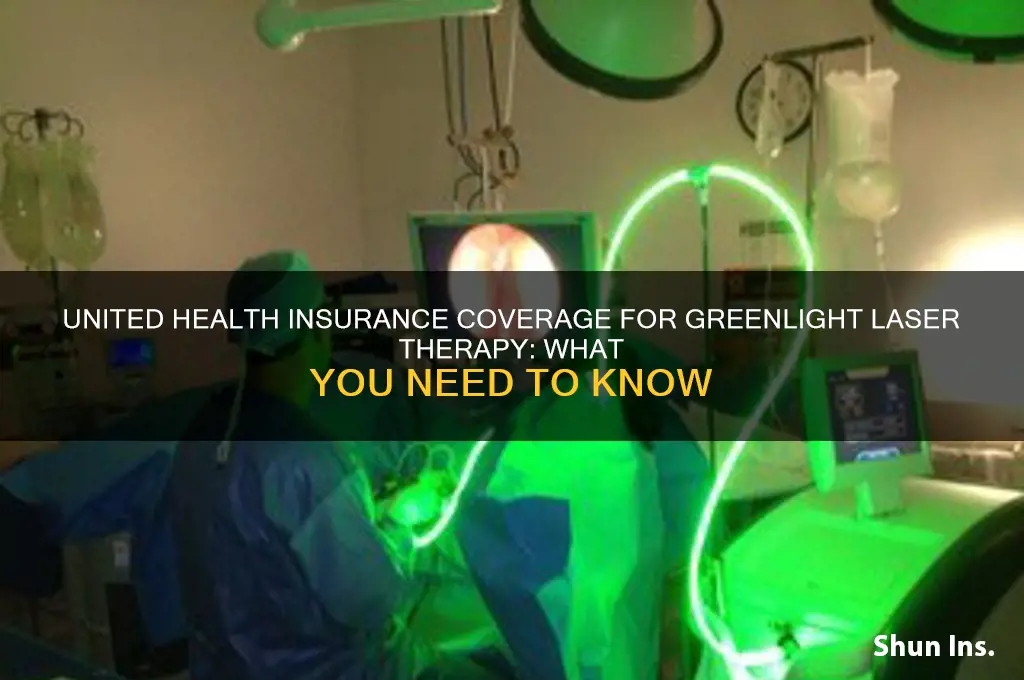 does united health insurance cover greenlight laser therapy
