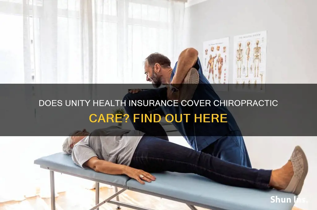 does unity health insurance cover chiropractic