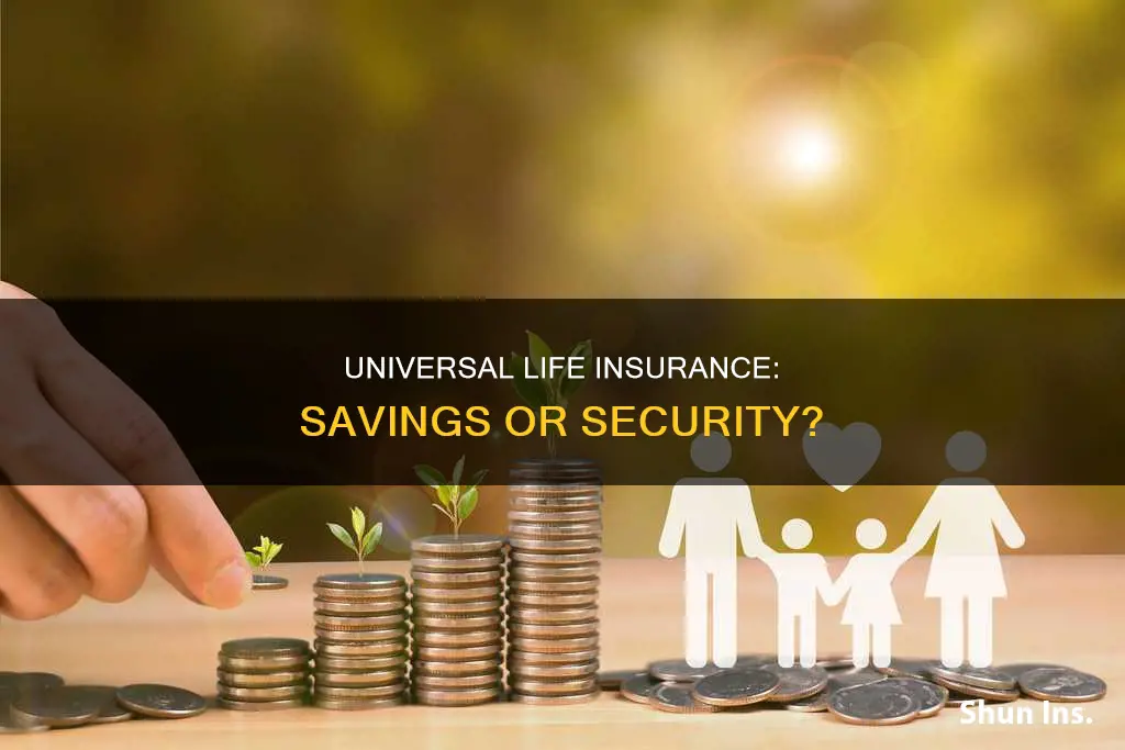 does universal life insurance build savings