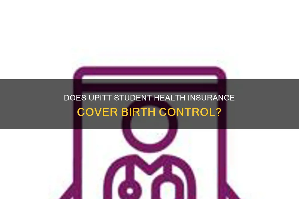 does upitt student health insurance cover birth control