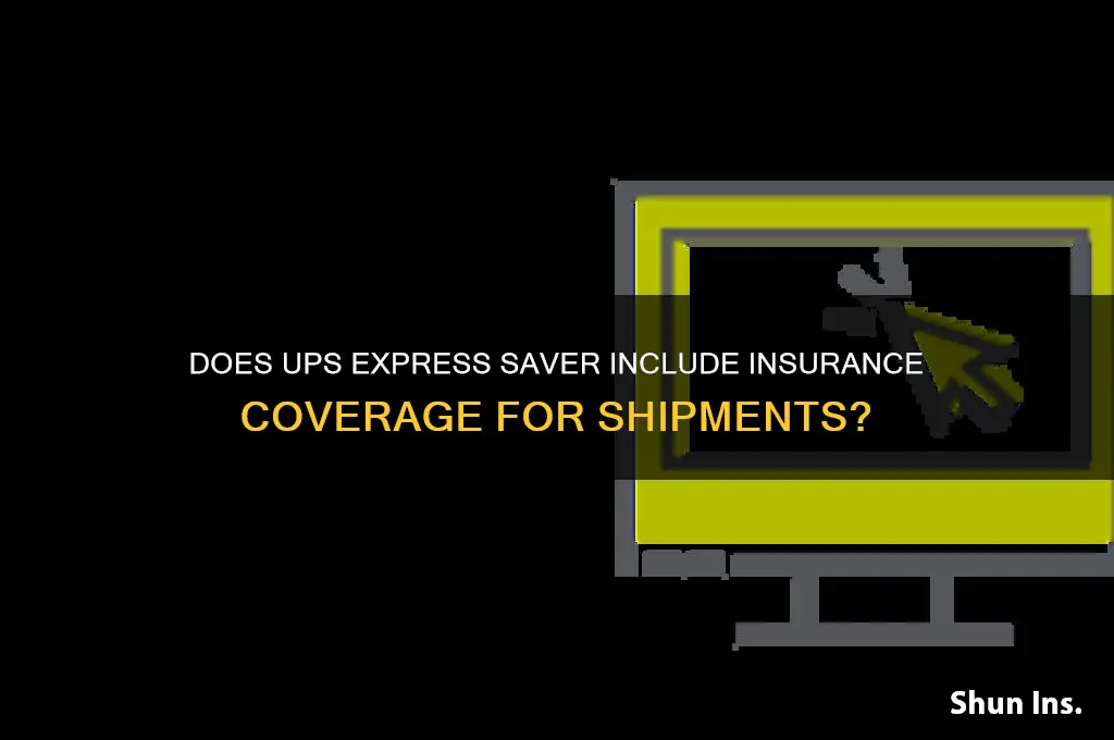 does ups express saver come with insurance