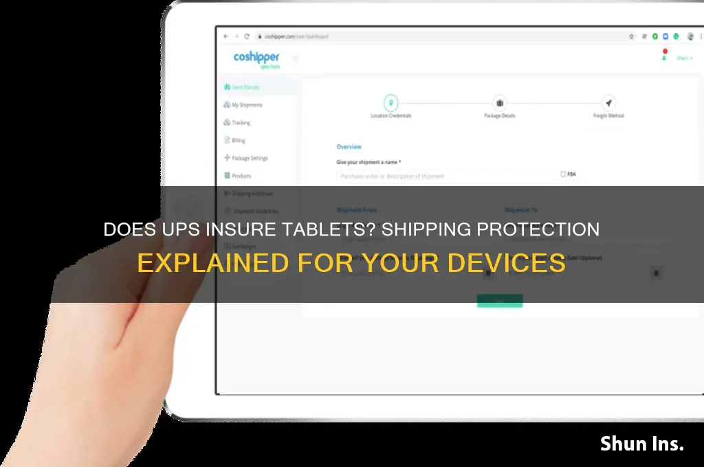 does ups insure tablets