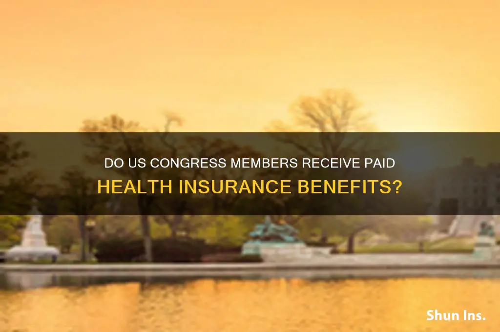 does usa congress have paid insurance