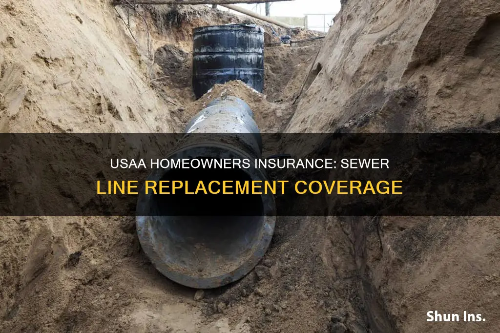 does usaa homeowners insurance cover sewer line replacement