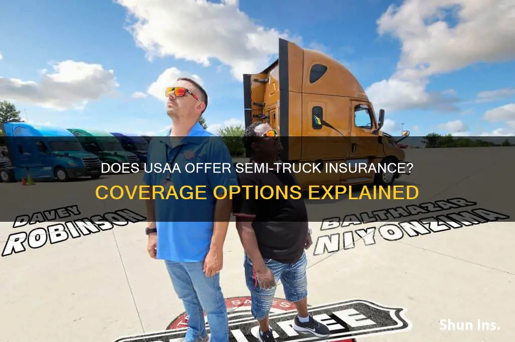 does usaa insure semi trucks