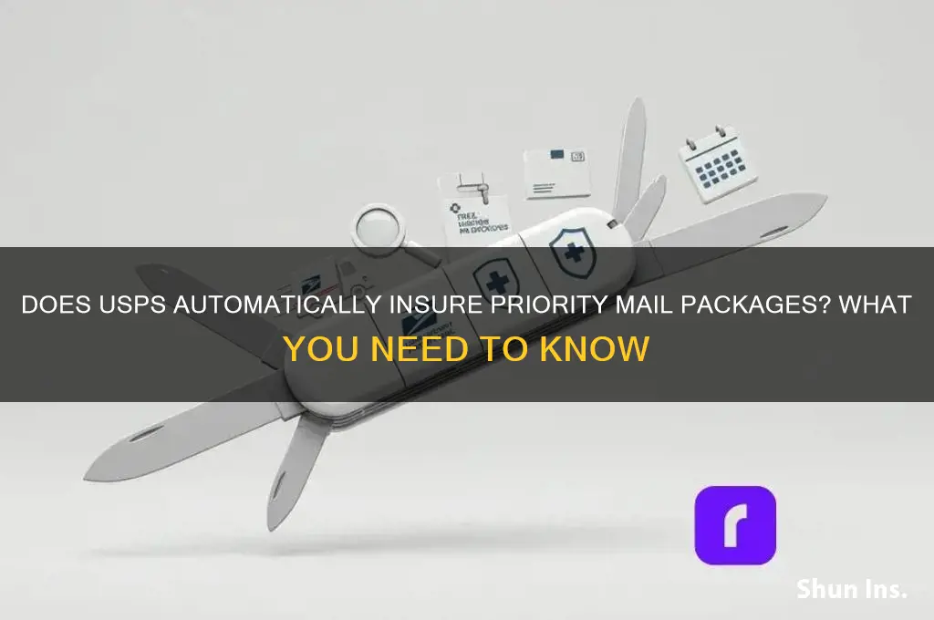 does usps automatically insure priority mail packages