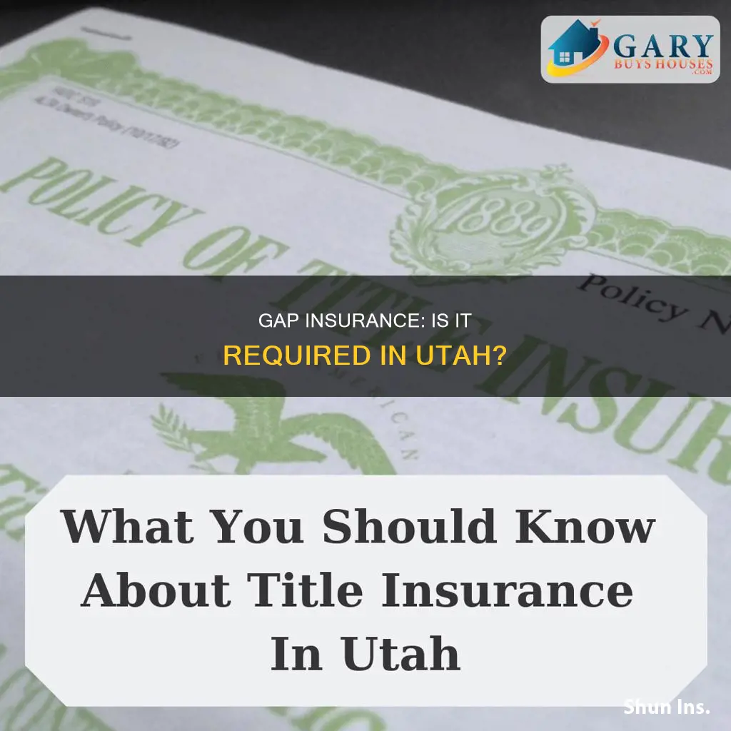 does utah mandate gap insurance