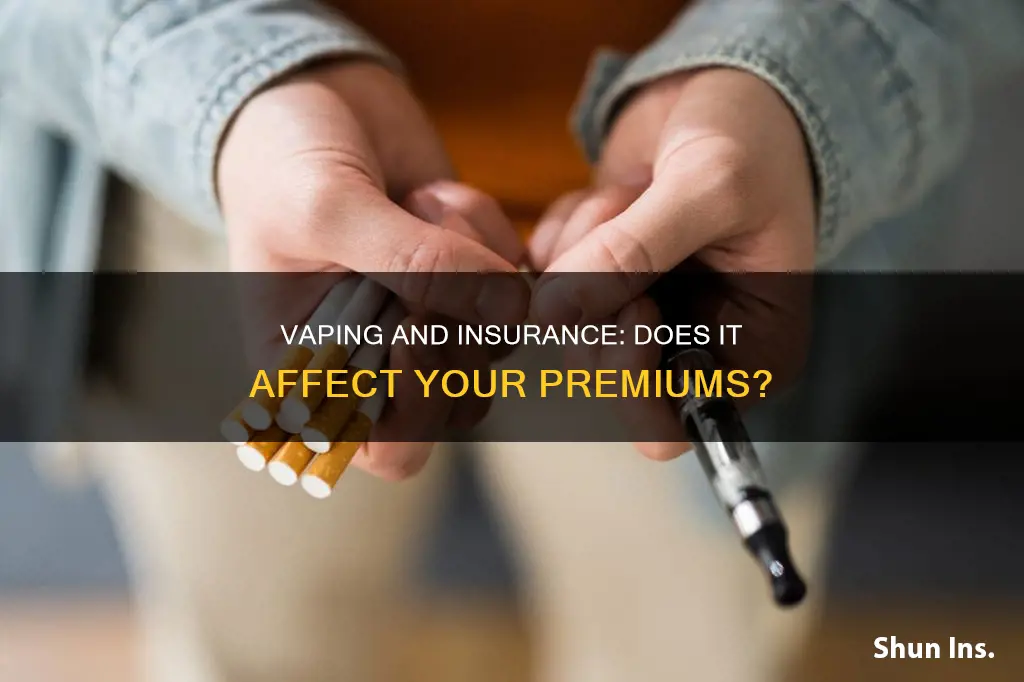 does vaping affect insurance
