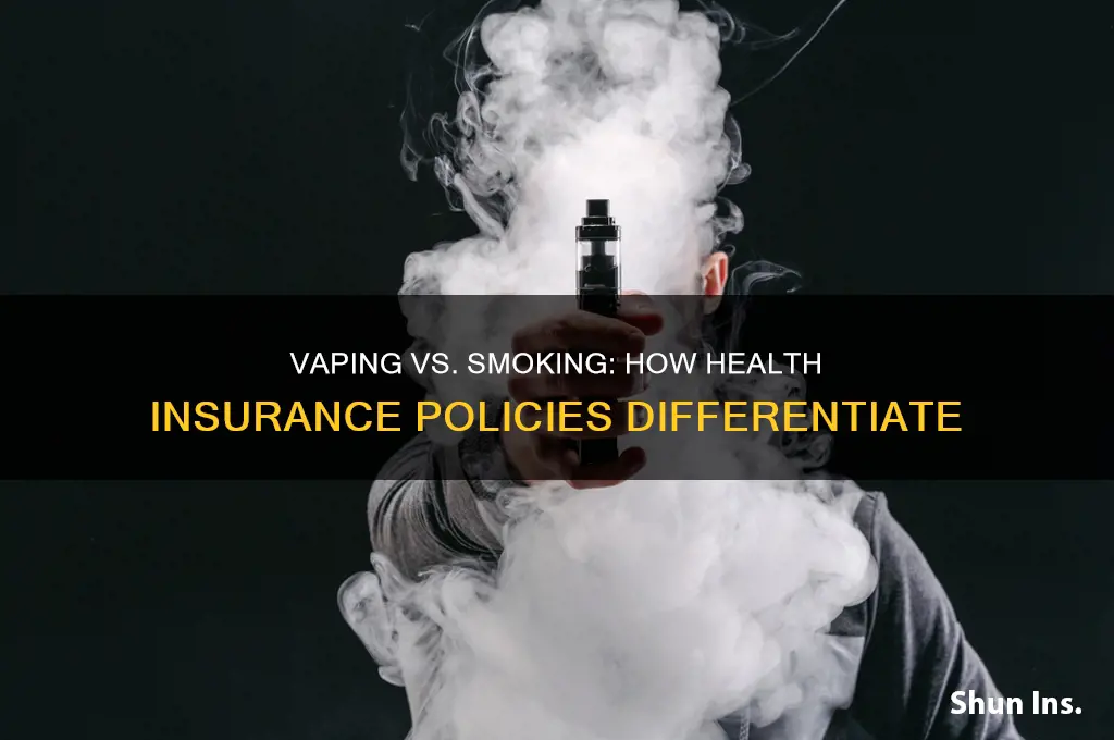does vaping count as smoking for health insurance