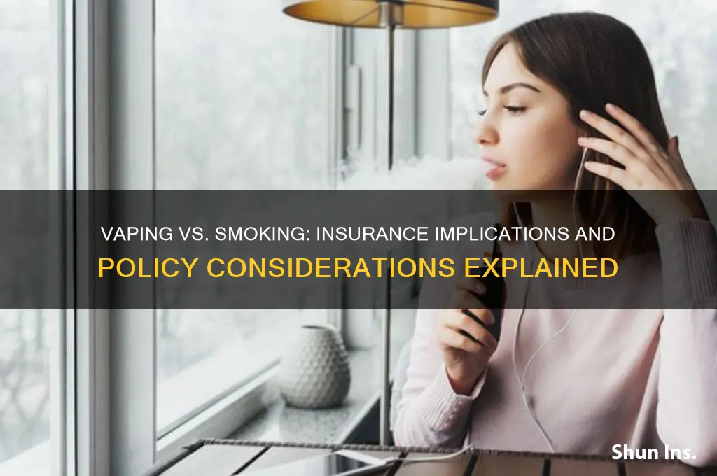 does vaping count as smoking for insurance